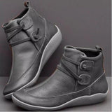 Kev | Wasserdichte Stiefeletten-Grau-35-Becker Boutique
