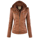Women's Leather Jacket | With Hood
