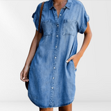 Kiana | Women's Shirt Dress | Midi for Summer