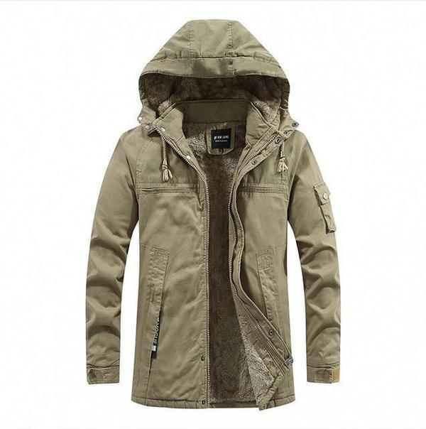 Kiano | Urbane Militärjacke mit Kapuze-Khaki-S-Becker Boutique