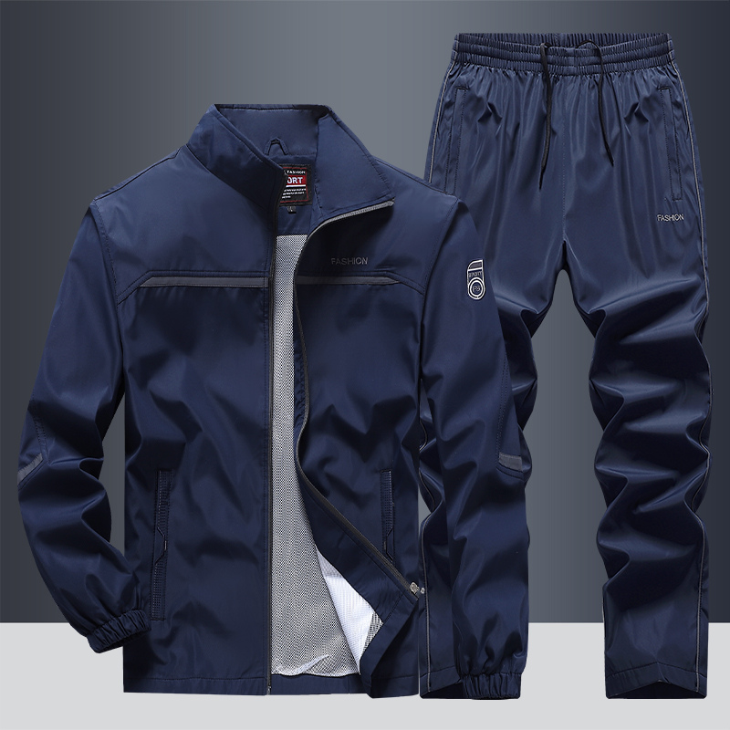 Kilian | Trainingsanzug 2-teilige Sportbekleidung für Männer-Marineblau-L-Becker Boutique