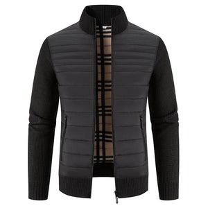 Kurt | Gestrickte Fleece Jacke-Schwarz-M-Becker Boutique