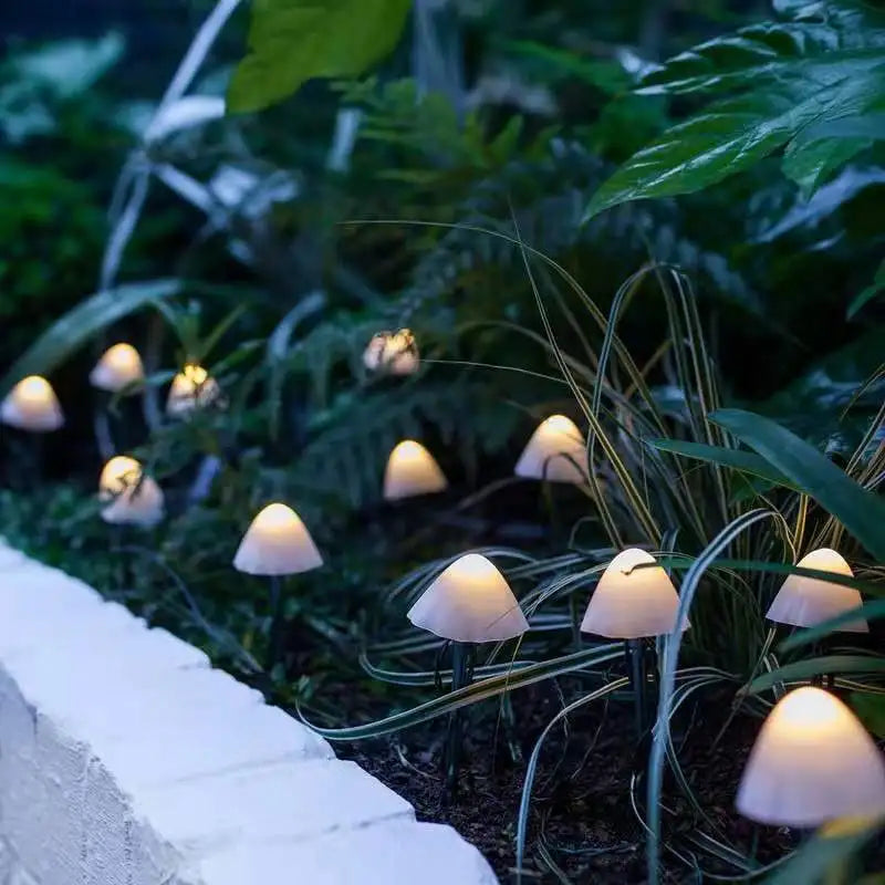Solarleuchte Außen Pilz für den Garten mit Außen-LED-Beleuchtung