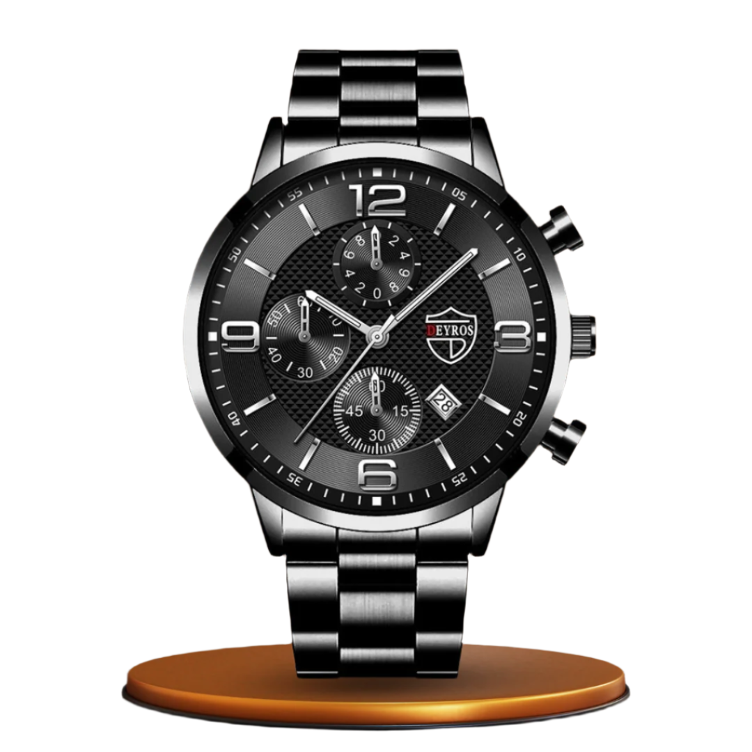 Herrenuhr aus Edelstahl mit Quarzwerk | Business