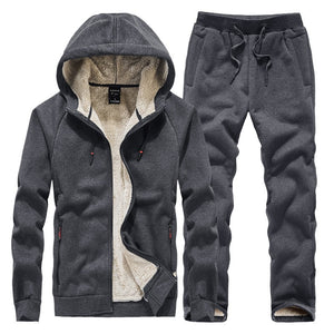 Lamar | Warmer Fleece-Trainingsanzug für ultimativen Komfort-Grau-L-Becker Boutique