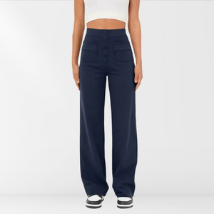 Lana-Geknopfte-Hose-mit-hoher-Taille2-Marineblau-Becker-Boutique