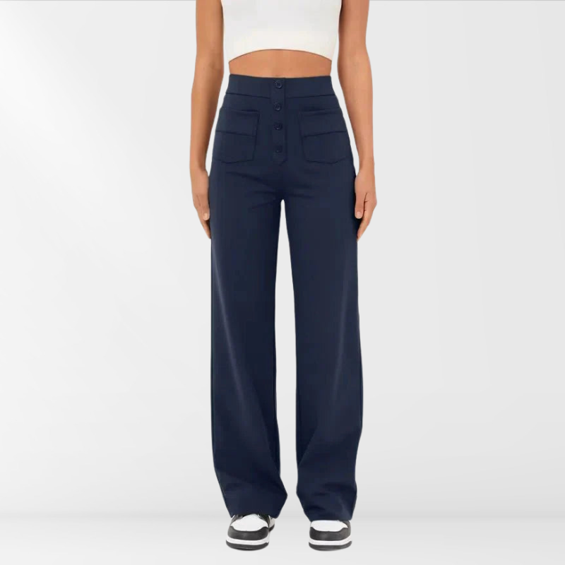 Lana-Geknopfte-Hose-mit-hoher-Taille2-Marineblau-Becker-Boutique