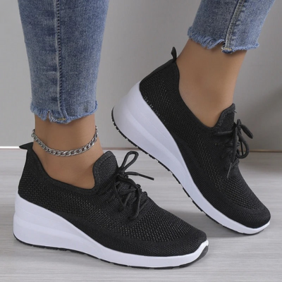 Lena | Orthopädische Ergonomische Sneakers-Schwarz-35-Becker Boutique