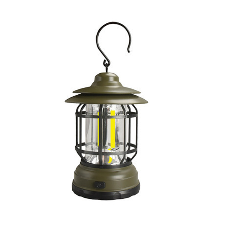 Leuchtturm | Wiederaufladbare LED-Lampe-Grün-17.8 x 9.8 x 6.5 cm-Becker Boutique