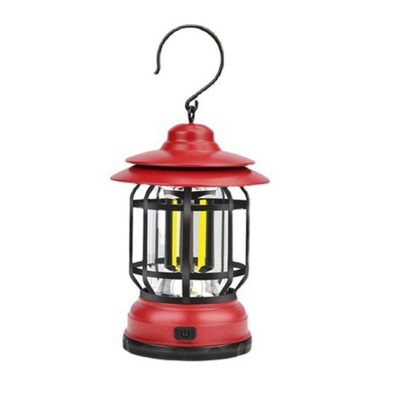 Leuchtturm | Wiederaufladbare LED-Lampe-Rot-17.8 x 9.8 x 6.5 cm-Becker Boutique