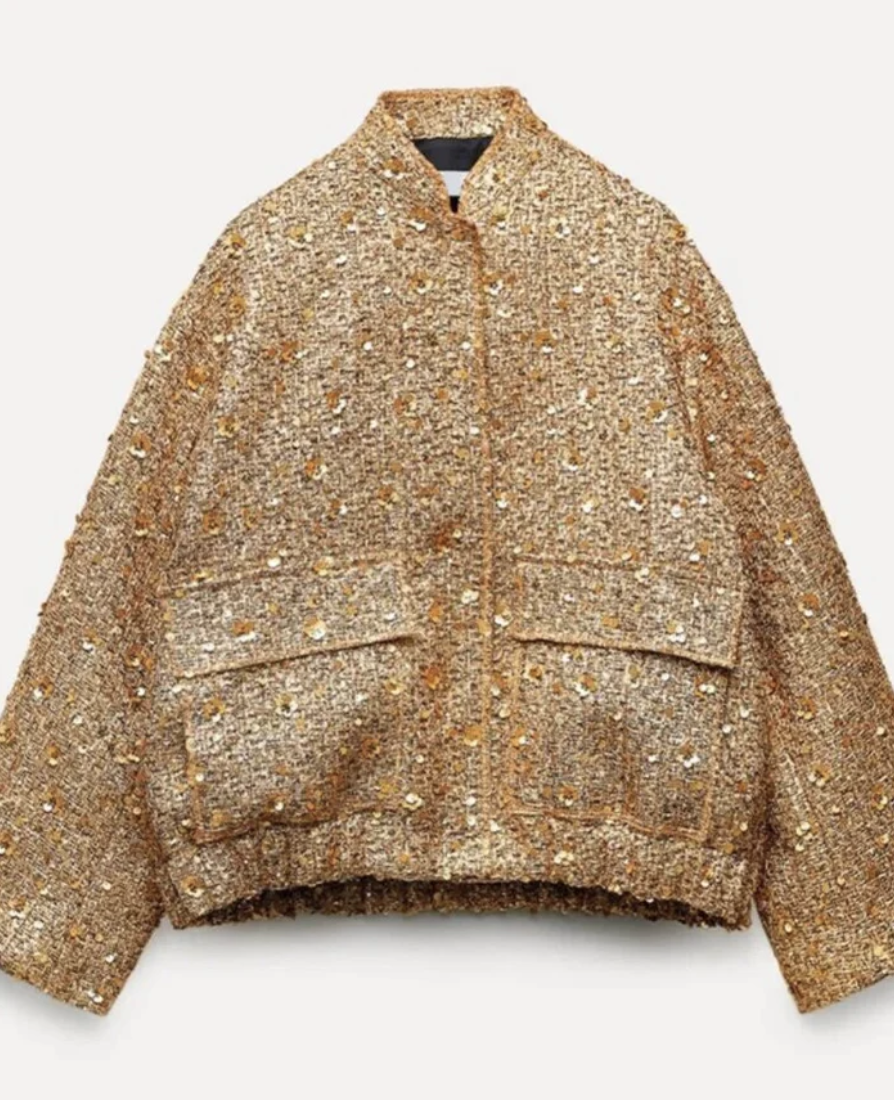 Linn | Glitzer-Pailletten-Blazer-Gold-XS-Becker Boutique
