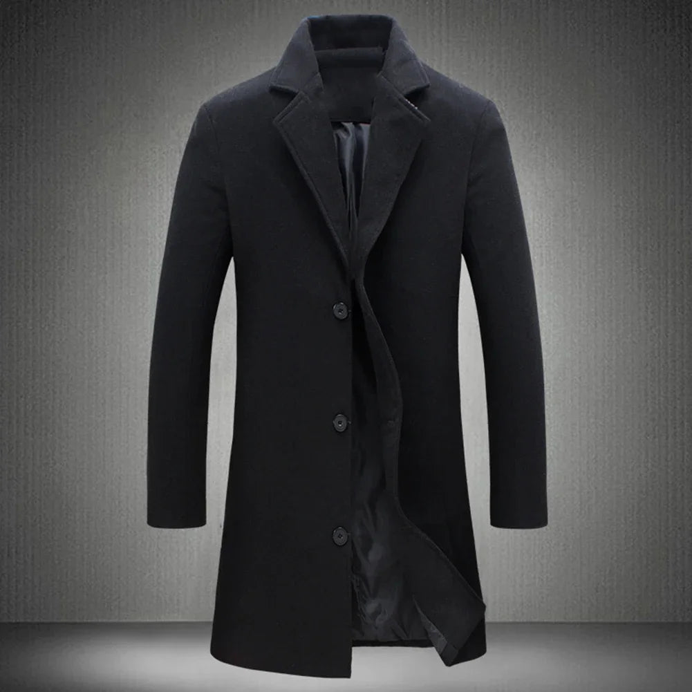 Luka | Eleganter Trenchcoat aus Wollmix für Herren-Becker Boutique