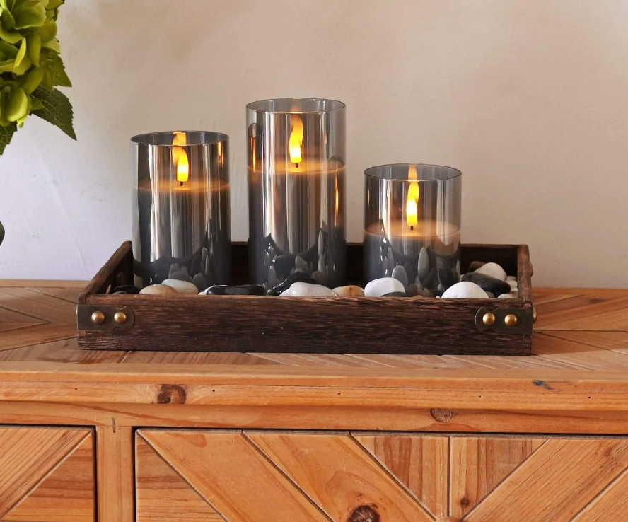 Lumina | Dimmbare LED-Kerzen-Schwarz-Becker Boutique