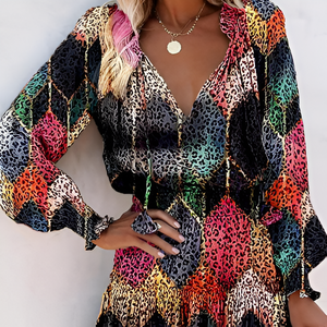 Madison | Gemustertes Sommerkleid mit Druck-Schwarz-S-Becker Boutique