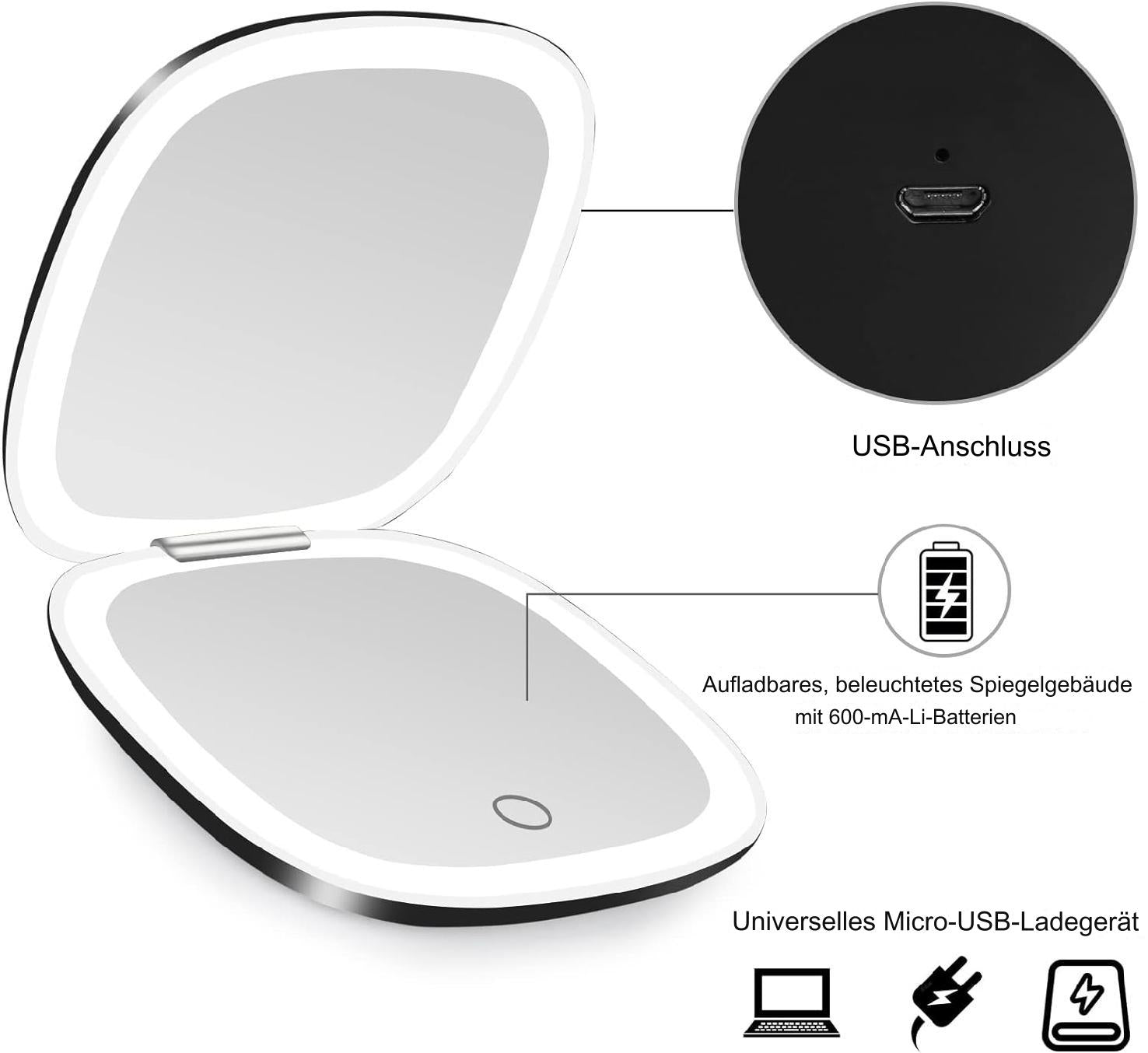 MagicMirror | Tragbarer LED-Schminkspiegel-Becker Boutique