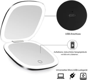 MagicMirror | Tragbarer LED-Schminkspiegel-Becker Boutique