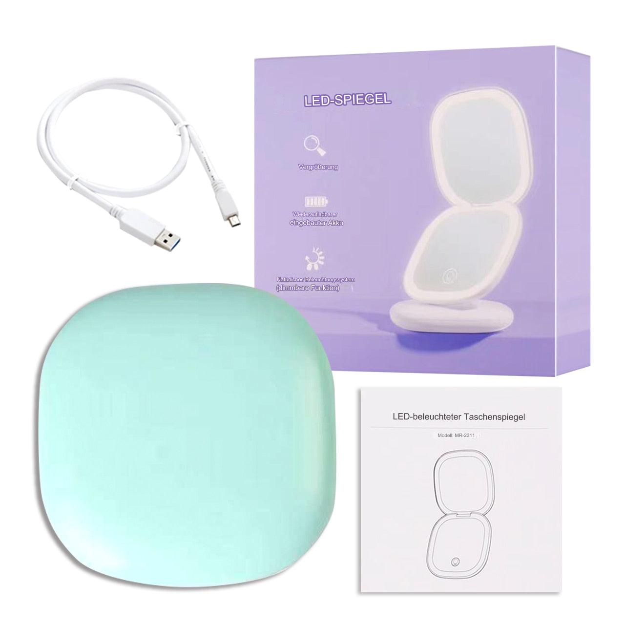 MagicMirror | Tragbarer LED-Schminkspiegel-Rosa-Becker Boutique