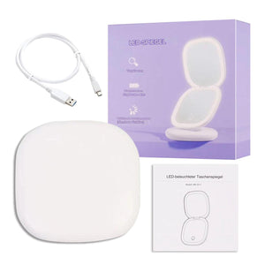 MagicMirror | Tragbarer LED-Schminkspiegel-Weiß-Becker Boutique