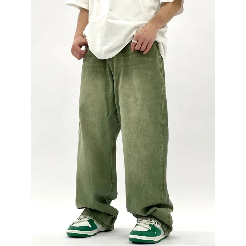 Baggy Jeans Herren | Grün Oversized