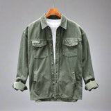 Manchester | Lässiges Vintage-Cordhemd mit mehreren Taschen-Grün-M-Becker Boutique