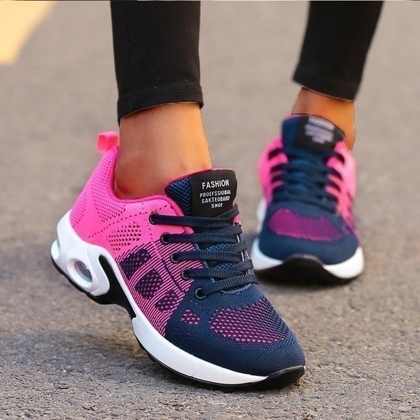 Mandy | Ergonomische und stützende Sneakers-Blau Rosa-36-Becker Boutique