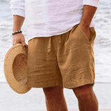 Marcel | Leinenshorts für den Sommer-Khaki-M-Becker Boutique