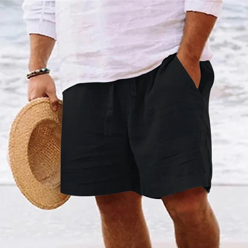 Marcel | Leinenshorts für den Sommer-Schwarz-M-Becker Boutique