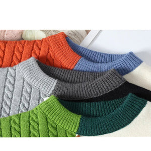 Marcos | Rollkragenpullover im Patchwork-Design-Becker Boutique