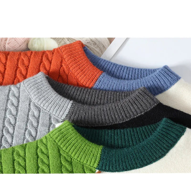 Marcos | Rollkragenpullover im Patchwork-Design-Becker Boutique