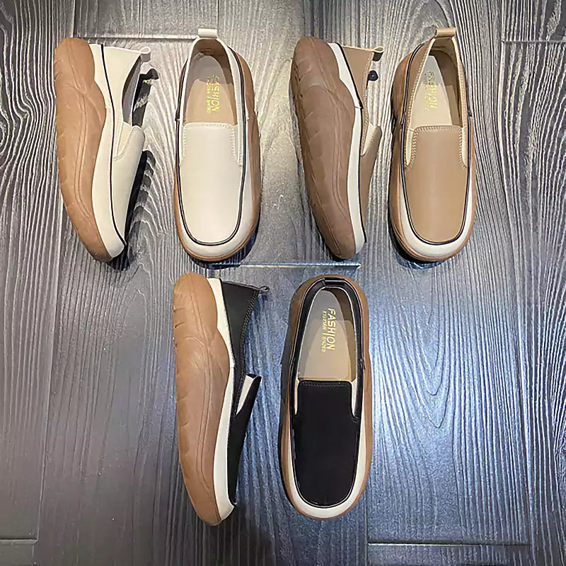 Mary | Ledermokassins mit dicken Sohlen-Becker Boutique
