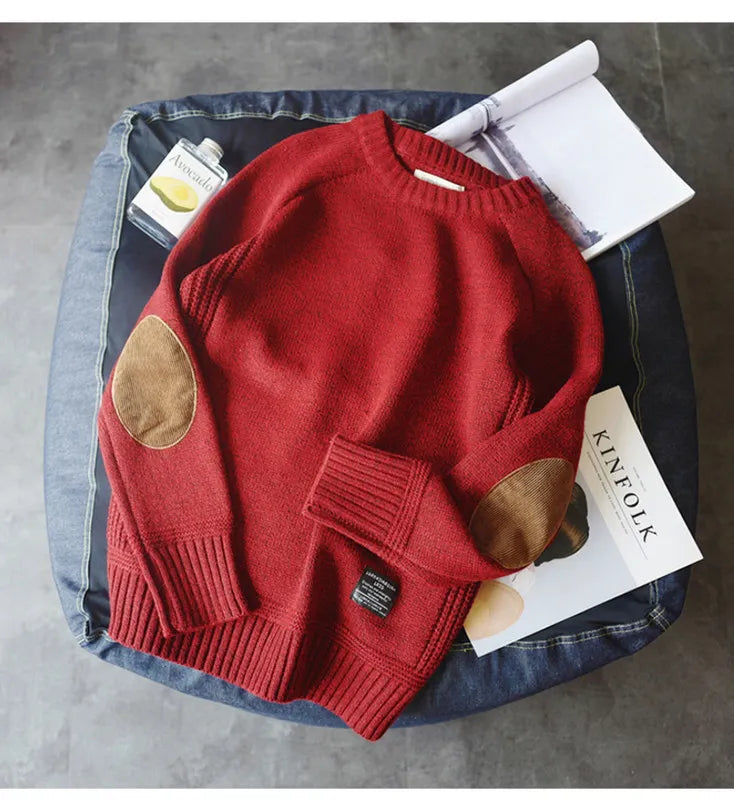 Maurits | Warmer Pullover-Rot-XS-Becker Boutique