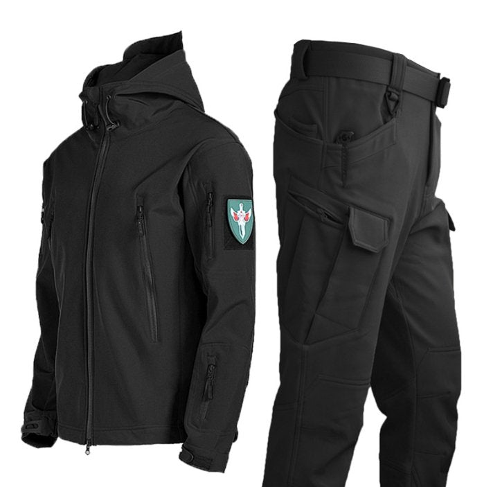 Mees | Langlebige wasserdichte Jacke und Hose für extreme Bedingungen-Schwarz-M-Becker Boutique