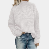 Women's Knit Sweater | Chunky Knit & High Collar
