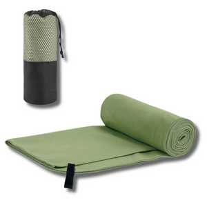 MicroTowel | Ultra saugfähig Schnell trocknendes Sports Mikrofaser Handtuch-Gras-Grün-40x80cm - 1 Stück (mit Tasche)-Becker Boutique