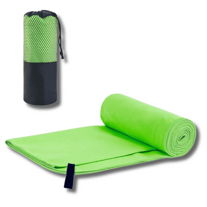 MicroTowel | Ultra saugfähig Schnell trocknendes Sports Mikrofaser Handtuch-Grün-40x80cm - 1 Stück (mit Tasche)-Becker Boutique