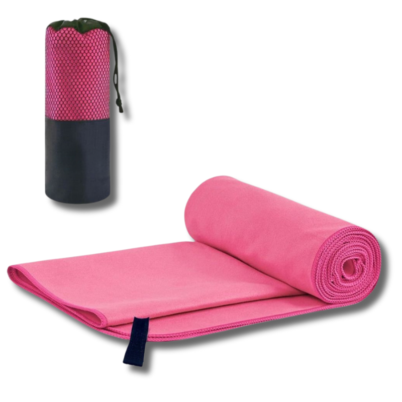 MicroTowel | Ultra saugfähig Schnell trocknendes Sports Mikrofaser Handtuch-Rosa-40x80cm - 1 Stück (mit Tasche)-Becker Boutique