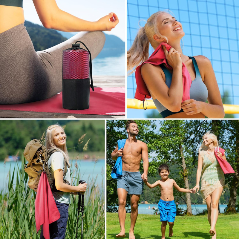 MicroTowel | Ultra saugfähig Schnell trocknendes Sports Mikrofaser Handtuch-Becker Boutique