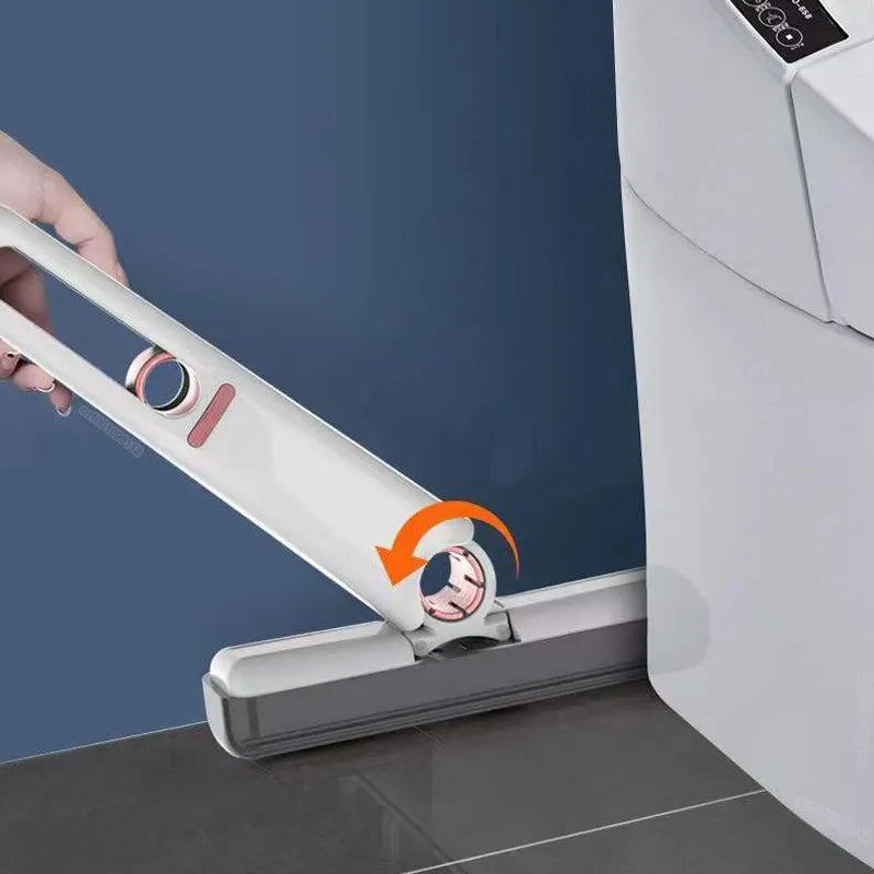 Mini Mop | Kompakter Mini-Reinigungsmopp für die perfekte Reinigung-Weiß-Mop + 2 Schwämme-Becker Boutique