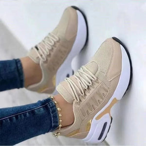 Nancy | Orthopädische Komfort Sneaker-Khaki-35-Becker Boutique