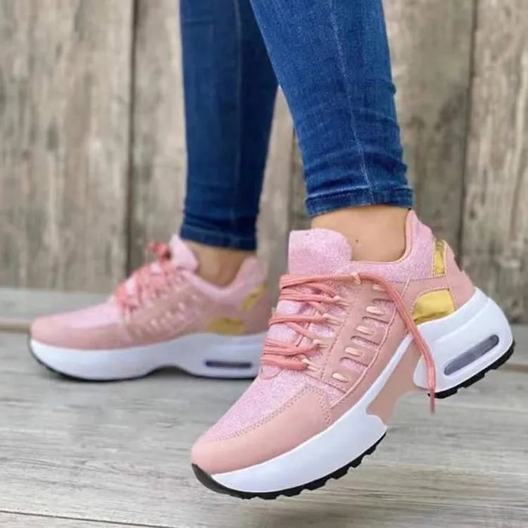 Nancy | Orthopädische Komfort Sneaker-Rosa-35-Becker Boutique