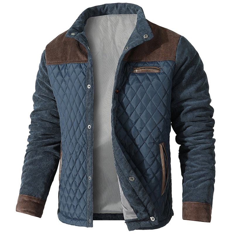 Nelson | Blue Horse Jacke für Männer-Blau Braun-S-Becker Boutique