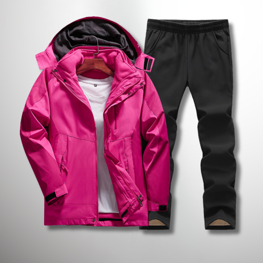 Damen Regenjacke Outdoor Set | 3-in-1 Jacke & Hose