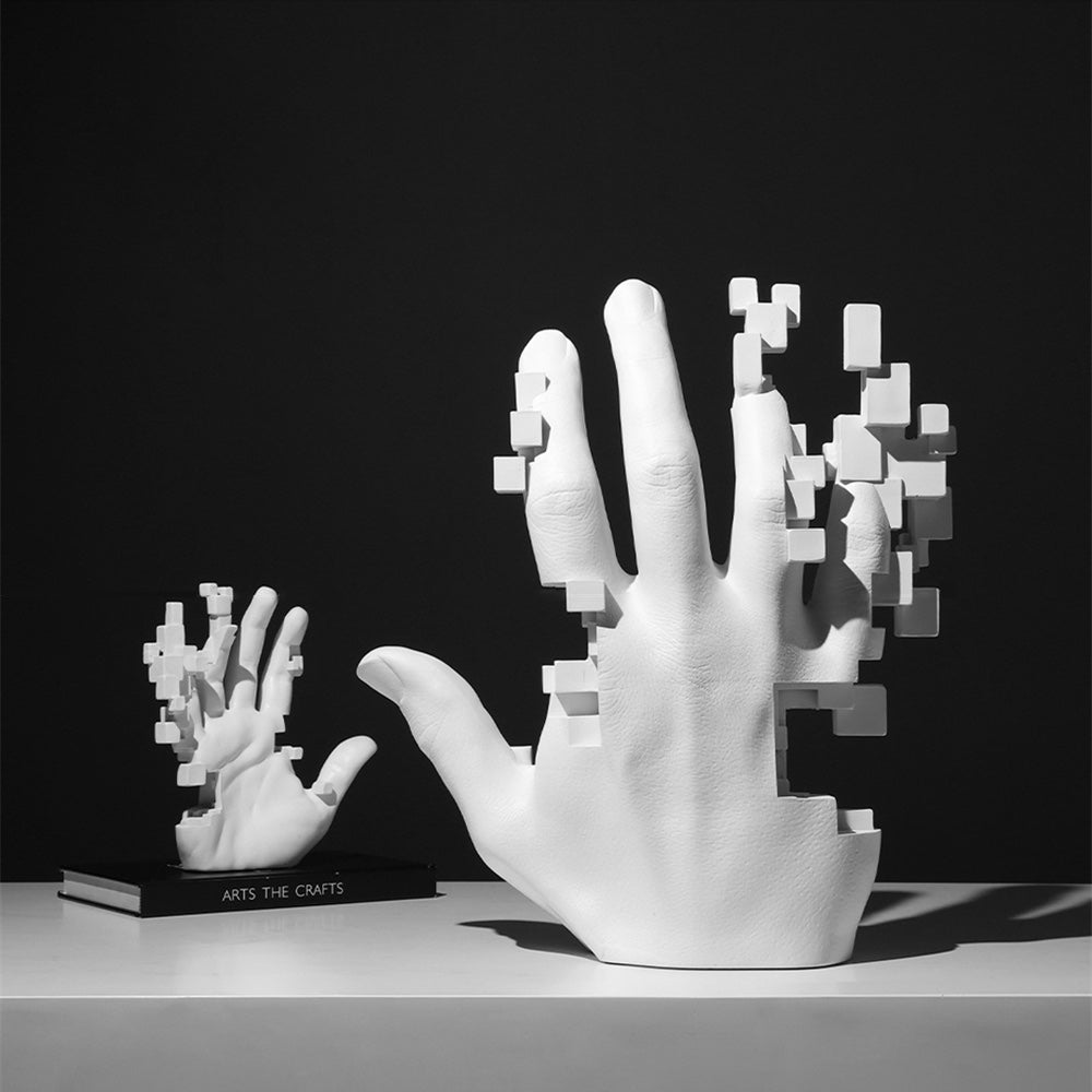 PixelHand | 3d haus kunst skulptur