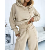 Women's Jogging Suit | Baggy Lounge Set with Hood