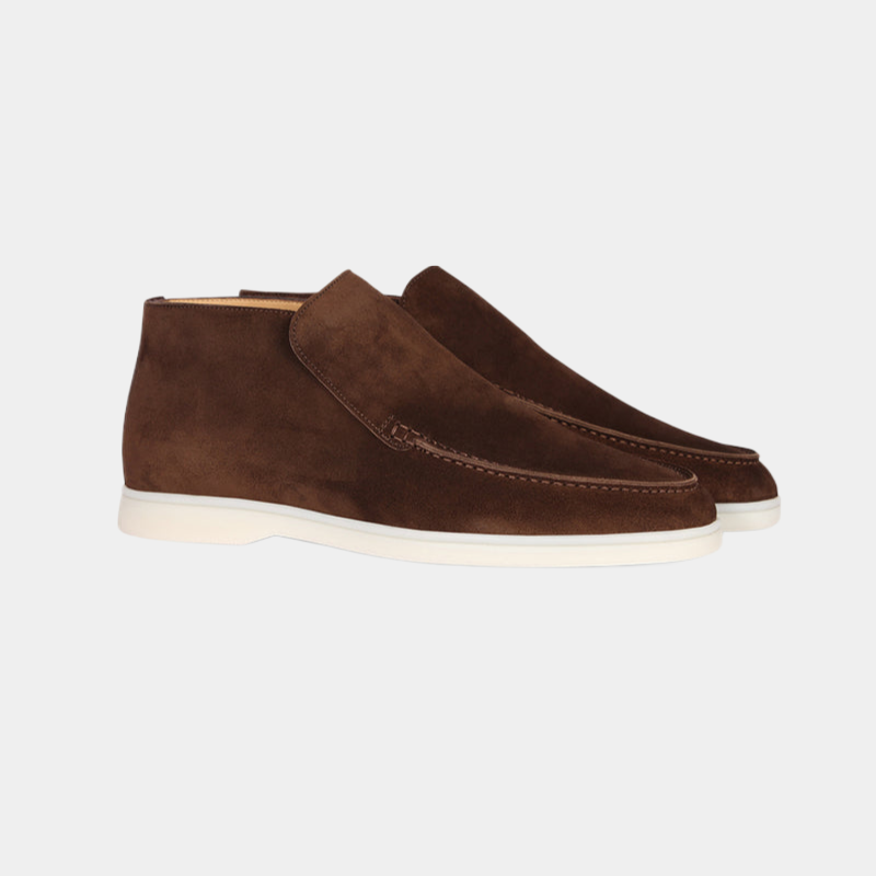 Marc | Suede Loafer mit halbhohem Schnitt - Old Money