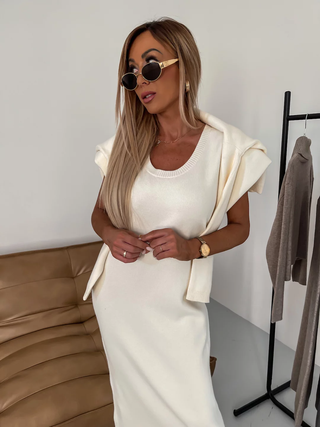 Odette | Jersey Set Midikleid mit Rollkragen-Becker Boutique