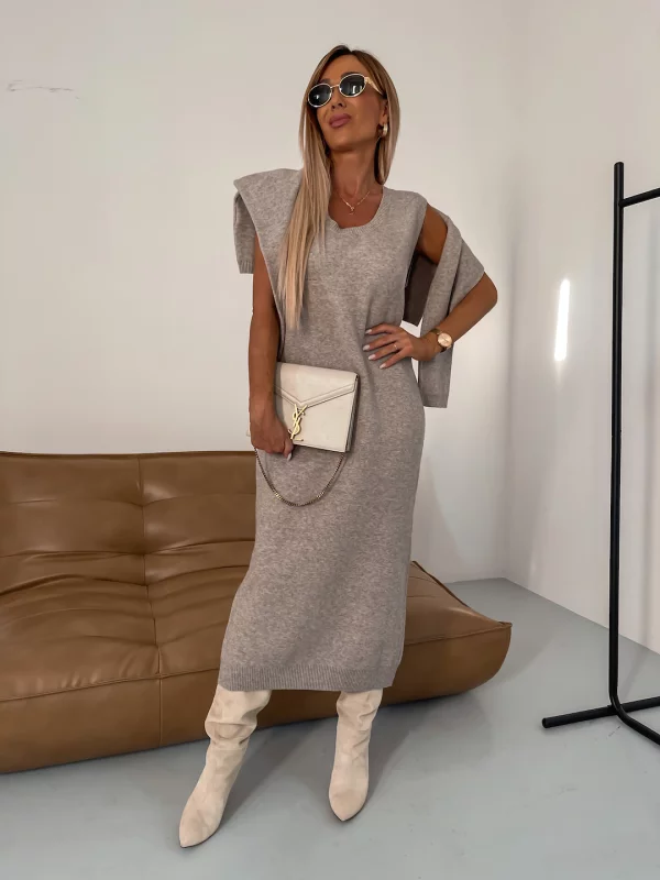 Odette | Jersey Set Midikleid mit Rollkragen-Becker Boutique