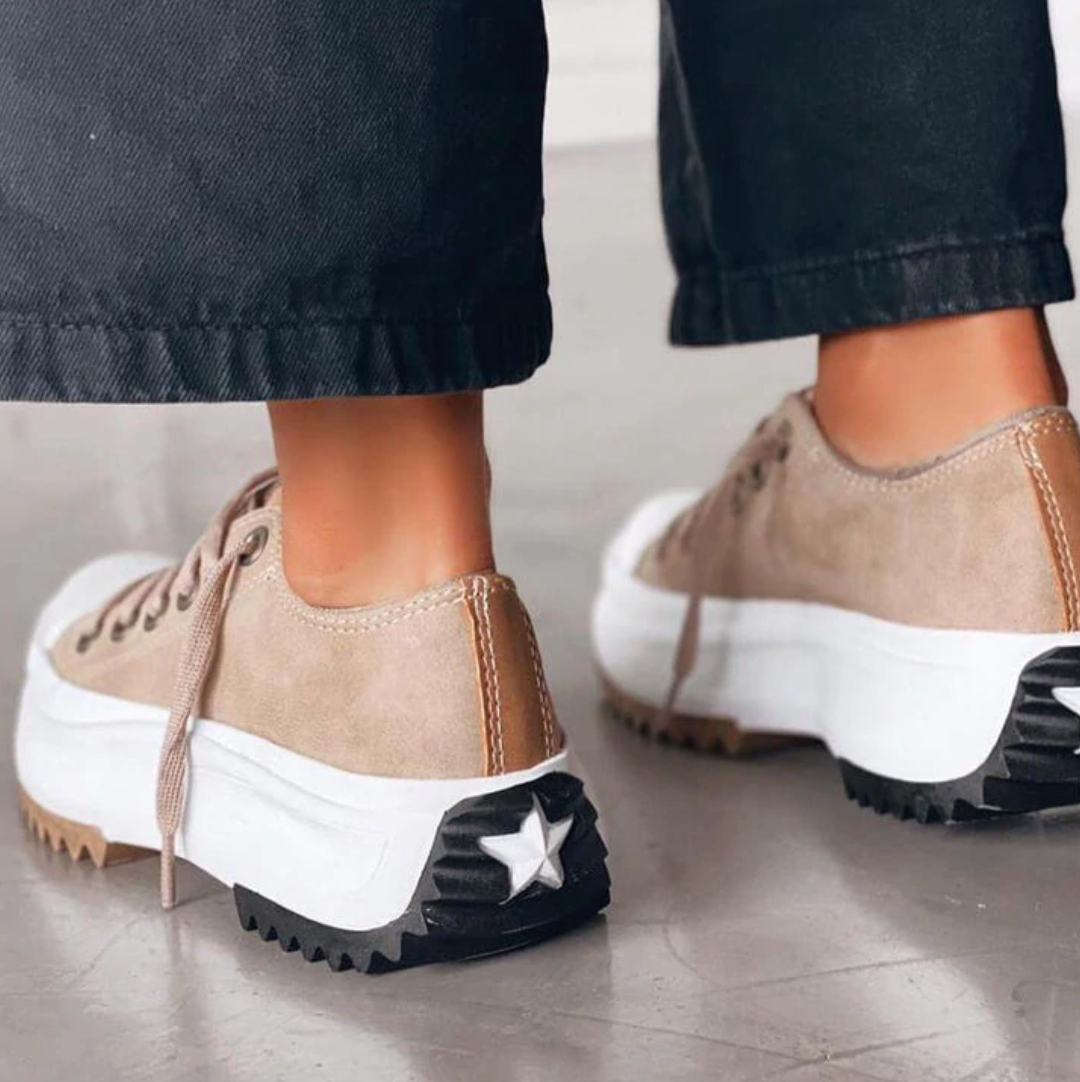 Olivia | Canvas Plattform Traktion Sneaker-Becker Boutique