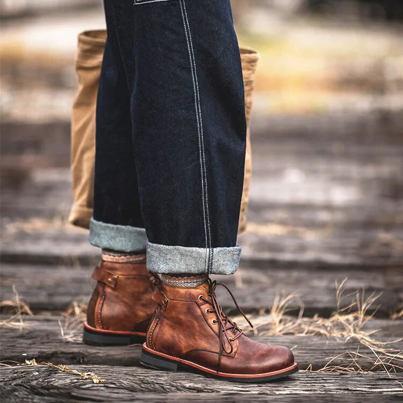 Olly | Langlebige braune Lederschuhe zum Schnüren-Becker Boutique