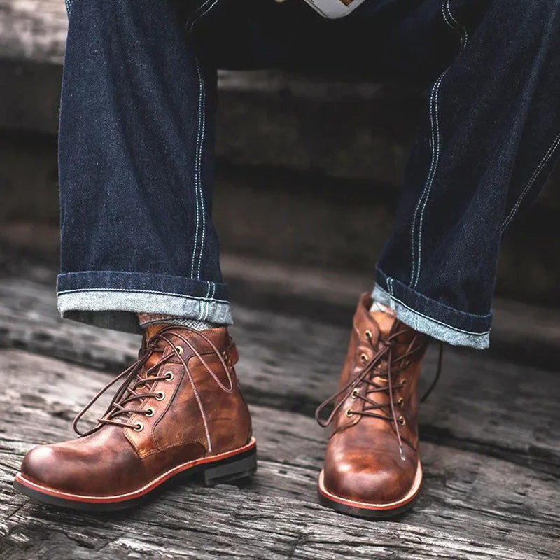 Olly | Langlebige braune Lederschuhe zum Schnüren-Becker Boutique